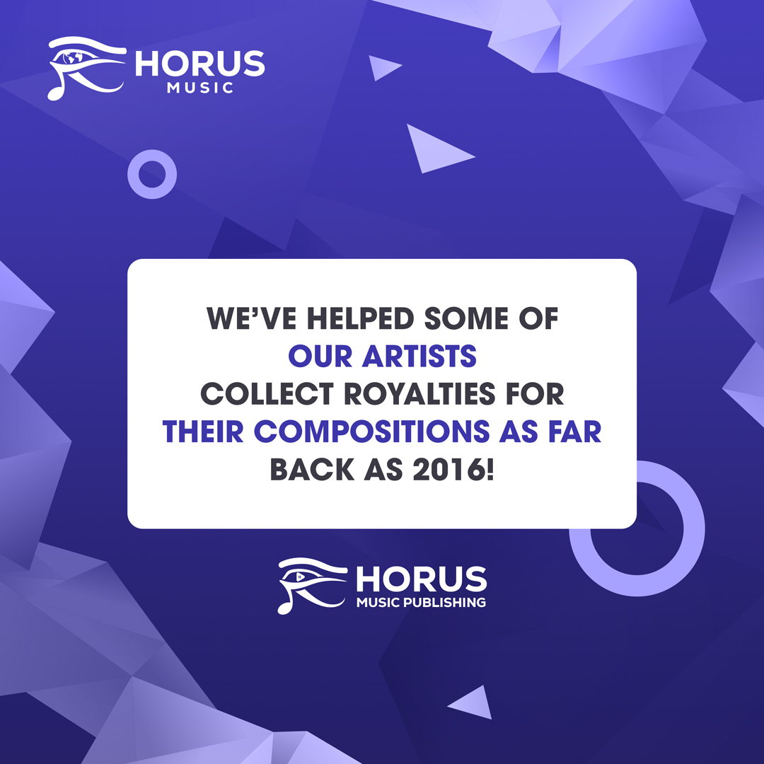 Did you know that you could be missing out on money for your back catalogue? With Horus Music Publishing, we can help you collect royalties for your live releases, past performances, and previous radio plays all at the click of a button #musicpublishing #musicroyalties #musictips