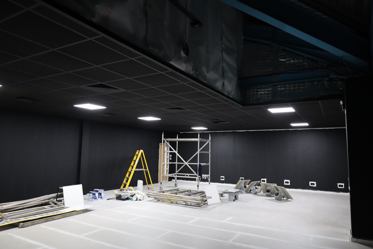 Work is in underway for our new state-of-the-art media production studio, launching in September! 📽️ 🎞️ Find out more at bcot.ac.uk/news-and-event… Watch this space to see updates 👀 #Media #BCoT #Hampshire