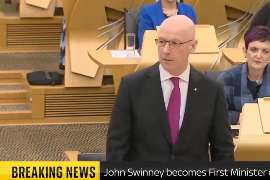 NEW: A deepfake video of John Swinney speaking in Holyrood has gone viral on social media. The clip, apparently manipulated by AI, has been shared by right-wing social media accounts with large followings and been viewed more than 300,000 times.