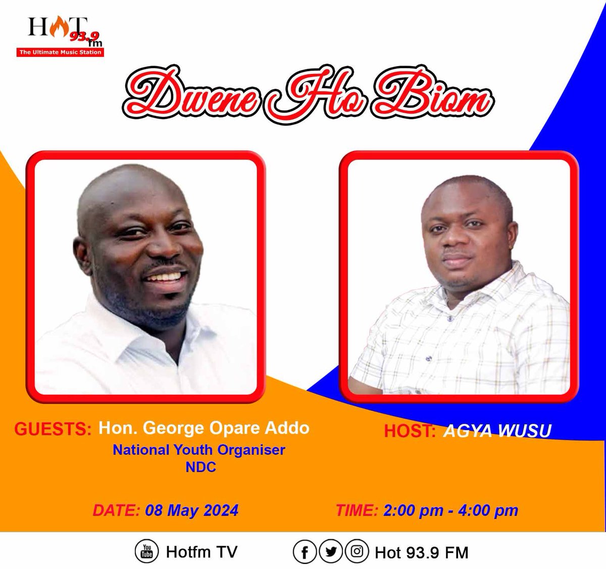 CitizenGascony's tweet photo. Kindly make a date with the Field Marshal, @georgeoaddo, on Hot FM at 2pm.
#YouthPower
#TheGhanaWeWant
#ChangIsComing https://t.co/CcNXPWXozZ