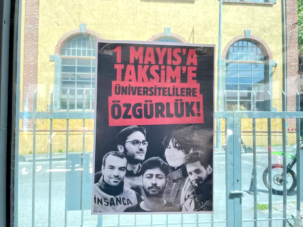 📍 MSGSÜ Bomonti

🚩 1 Mayıs'a, Taksim'e, üniversitelilere özgürlük!

🚩 Geri adım atmak yok!

#HepsiniAlacağız