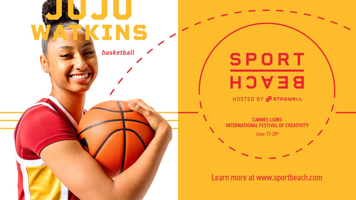 @Jujubballin, @USCWBB sensation is headed to this year's Cannes Lions to kick it on the #SportBeach court. Request a pass to join Juju on the beach for a week of meaningful conversation and play: bit.ly/3JPZb9g
#sportbeach2024 #CannesLions