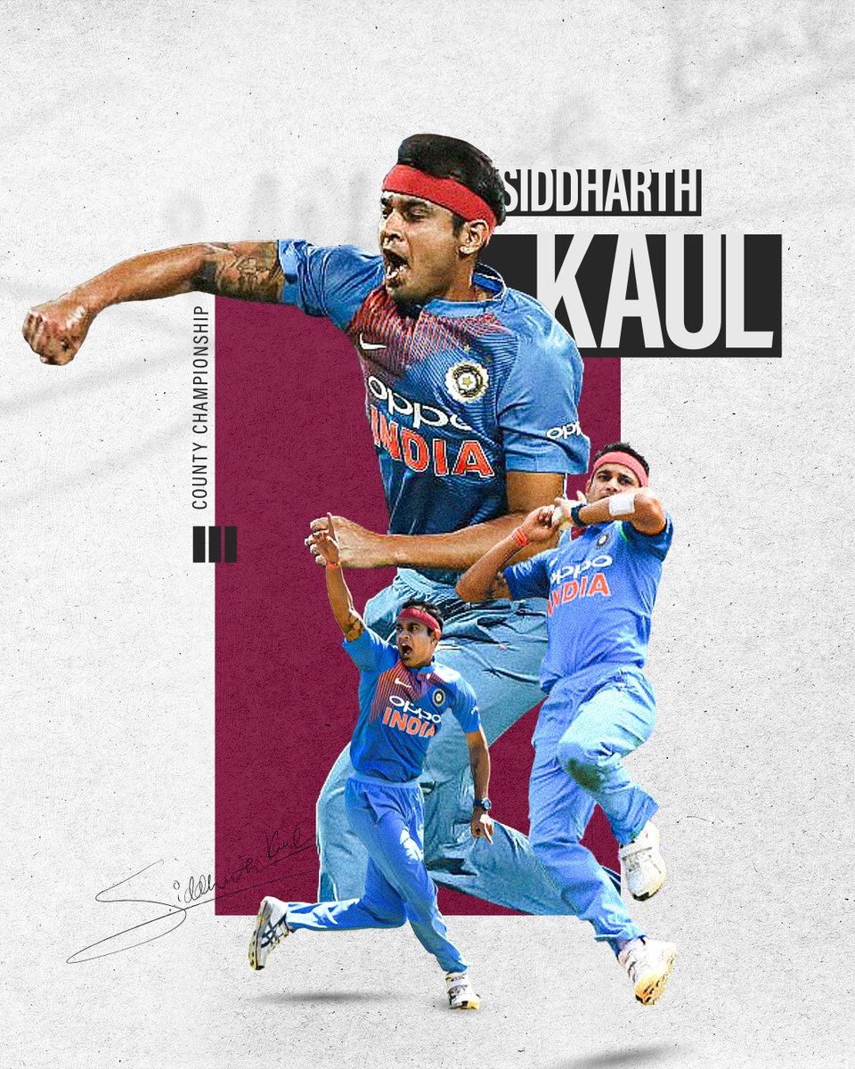 Siddharth signs. ⚡ We're delighted to welcome Indian seamer Siddharth Kaul to the club for our next three @CountyChamp fixtures. 💥 Read more 👉 nccc.co.uk/news/siddharth…