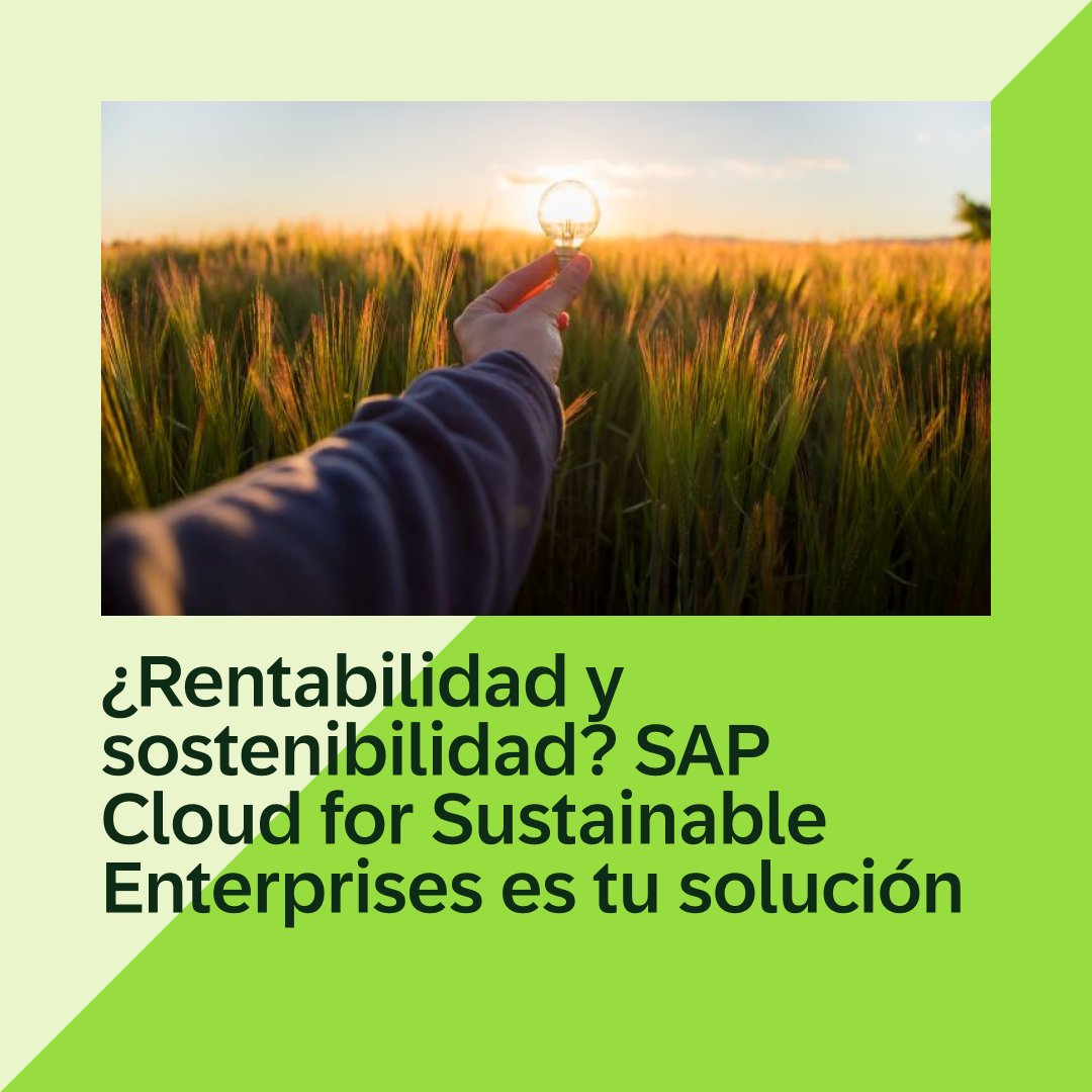 Sabemos que transformar un negocio rentable en un negocio rentable y sostenible es MUY DIFÍCIL. ♻️Por eso SAP Cloud for Sustainable Enterprises te ayuda a abordar ambos aspectos: la rentabilidad y la sostenibilidad. ¿Charlamos? 👇 sap.to/6011booNT