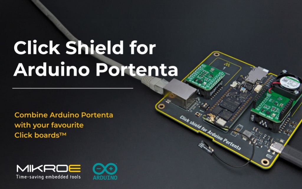 Expand the potential of Arduino Portenta boards with a Click shield, and easily integrate 1600+ Click boards™! @arduino mikroe.com/blog/click-shi…
