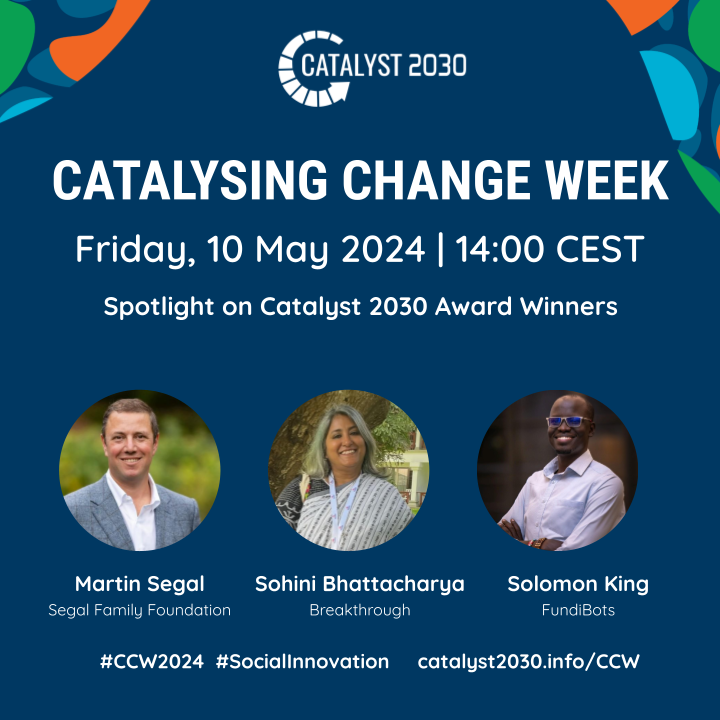 Don't miss board chair @martin_segal & @solomonking of @fundibots speaking at @catalyst2030's Catalysing Change Week! Register now 👉 ow.ly/M7Ks50RyFFf 🗓️ 10 May 2024 | ⏰ 14:00 CEST #CatalysingChangeWeek2024 #CCW2024 #Catalyst2030 #systemschange #socialimpact