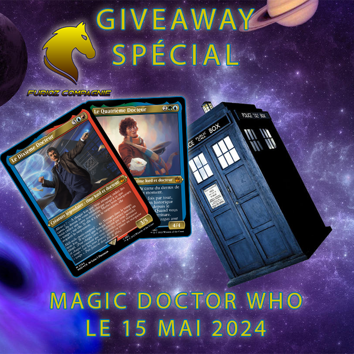FuriozC's tweet photo. 📷 Giveaway Spécial Magic Doctor Who! 📷 📷 Rejoignez-nous le 15 mai pour gagner des prix incroyables! Deux gagnants seront choisis. 📷 Remplissez ce formulaire pour participer.https://t.co/40jbUrGoOV ! Ne manquez pas cette chance unique! 📷 #MagicDoctorWhoGiveaway #DoctorWho https://t.co/lrvfrdLkUY