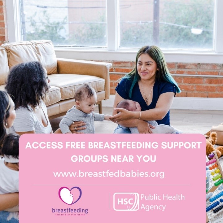 Did you know there are free breastfeeding support groups available right across Northern Ireland? These groups provide a great opportunity to find out more about breastfeeding and ask any questions you might have. Visit pha.site/bfsupport for more info.