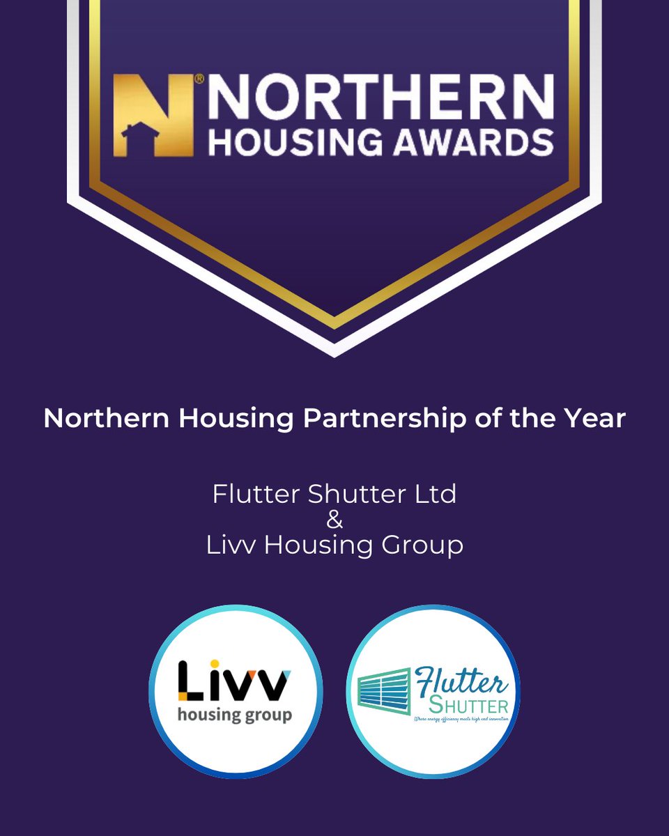 We've been nominated as finalists for the Northern Housing Partnership of the Year for our partnership with @livvhousing 🤩
#northernhousingawards #northernhousing #fittedshutters #energysaving #energyefficiency #costeffective #shutterblinds #fluttershutter #energy #award