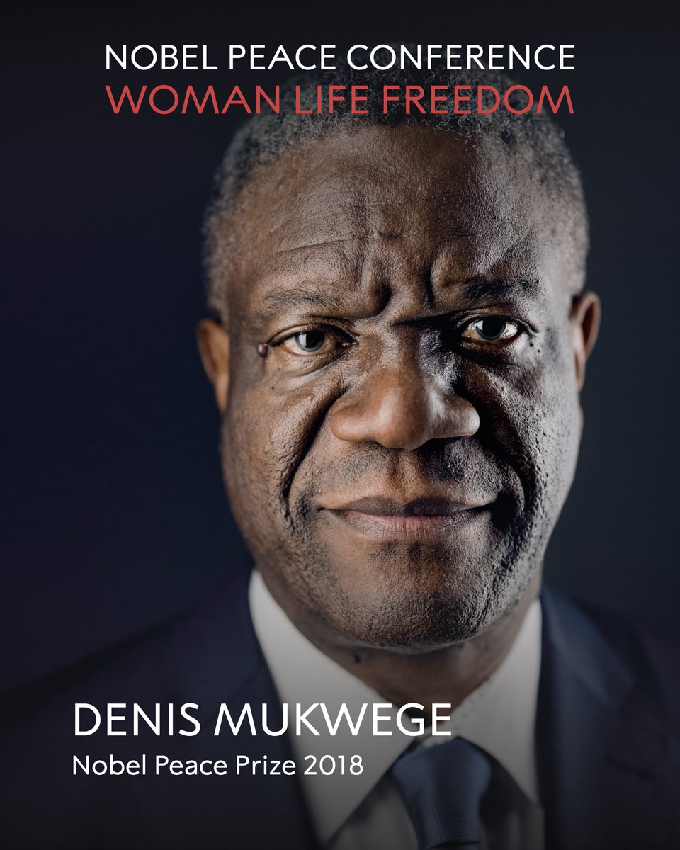 2018 Nobel Peace Prize laureate @DenisMukwege will speak at the #NobelPeaceConference: #WomanLifeFreedom on 5 September 2024✊ Mukwege will deliver his speech through video.

Full speaker list: nobelpeacecenter.org/en/woman-life-…