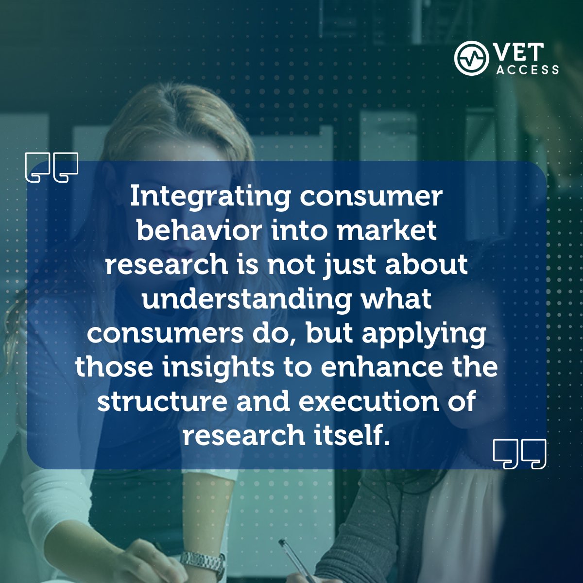 Explore the critical role of consumer behavior in refining market research processes and enhancing data quality and effectiveness. Full blog here: hubs.la/Q02wvcwP0

#vetaccess #consumerinsights #marketresearch