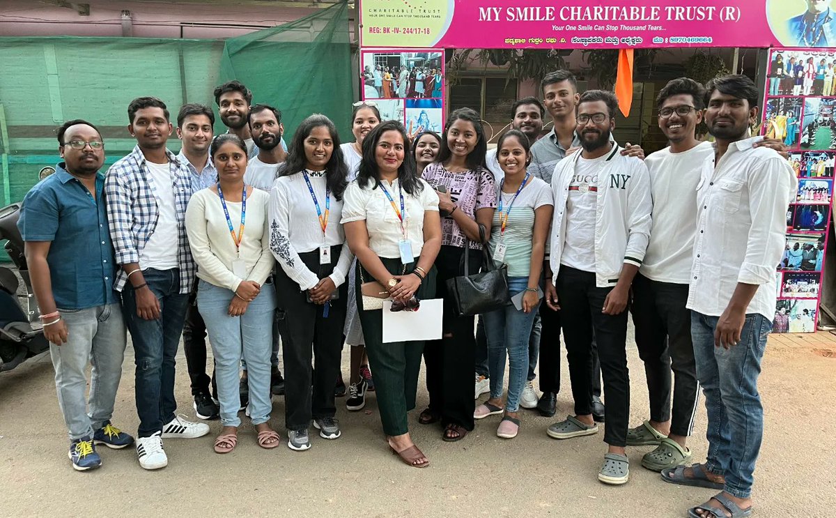 iibsonline's tweet photo. Spreading Smile! 😊
A heartwarming moment unfolded as the #PGDM students of batch 2023-25 from IIBS Bangalore visited the "MY Smile Charitable Trust" as part of the IIFS Service Learning Program.
#IIFS #heplpoor #youth #helpingpeople #orphanage #oldage https://t.co/oO7CAQAMlD