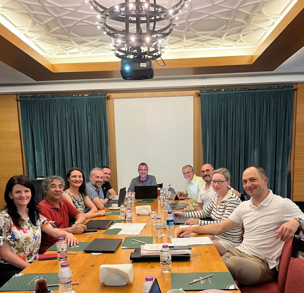 Trail4L's tweet photo. We had an efficient, productive, and fun meeting with our Steering Committee and team members in Antalya. #CHIRON @WingenderG @_duygusag_  @aristotle71  @ErikaBlint1 @PhilippeKrebs1 @micheau_olivier @epilalis @ceren_1708 https://t.co/taCFMkrxGf