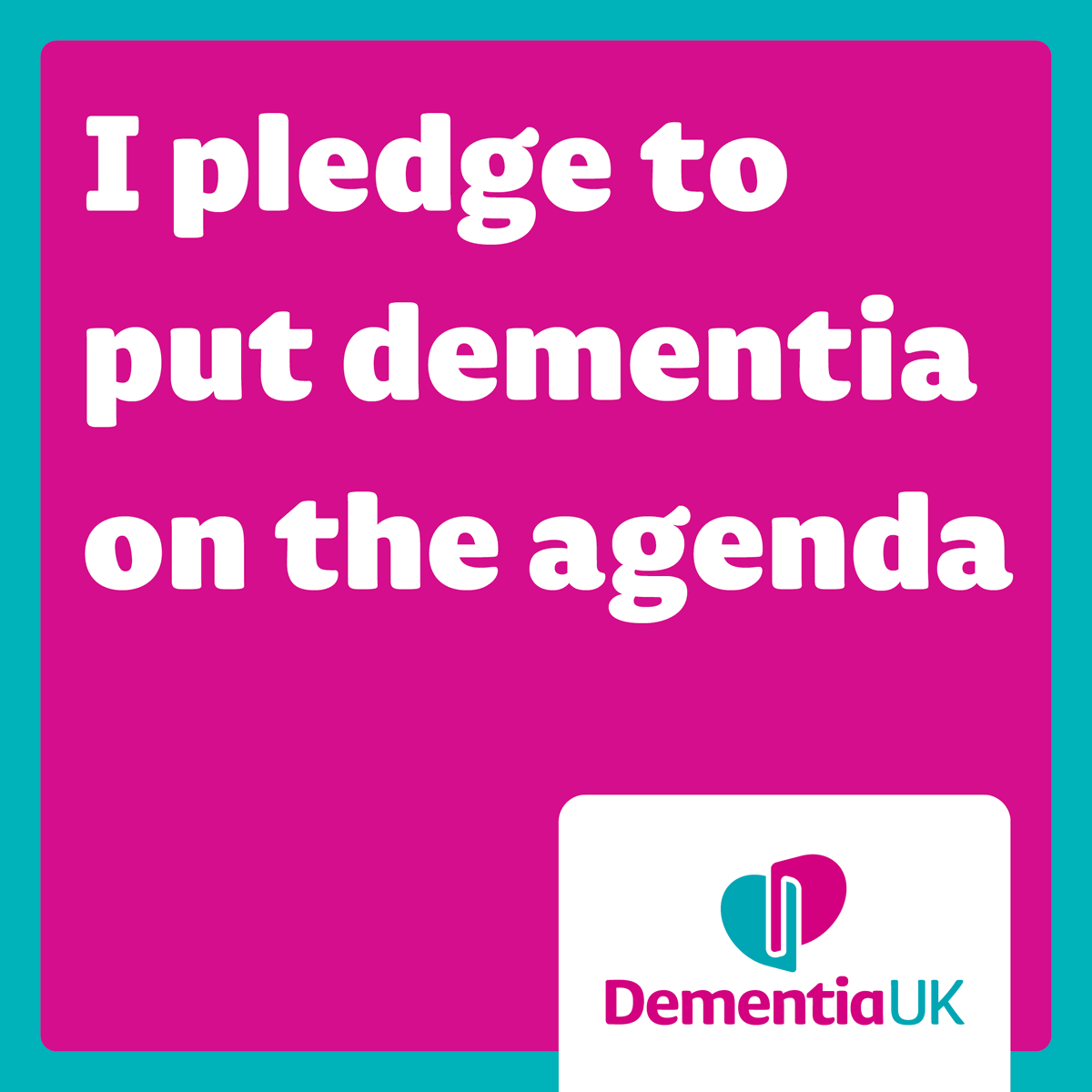 Half of us will be affected by dementia in our lifetime. 

Therefore, I am supporting @DementiaUK’s manifesto to put dementia on the agenda at the next election and transform dementia care for everyone!

#PutDementiaOnTheAgenda