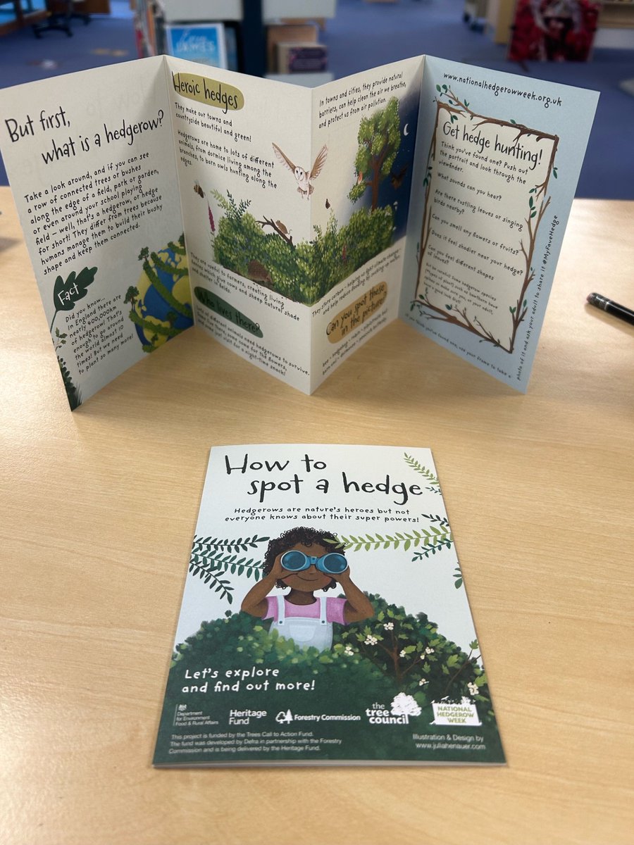 Happy National Hedgerow Week! Come and have a look at our display and pick up your very own guide to go hedge hunting @TheTreeCouncil @SurreyLibraries