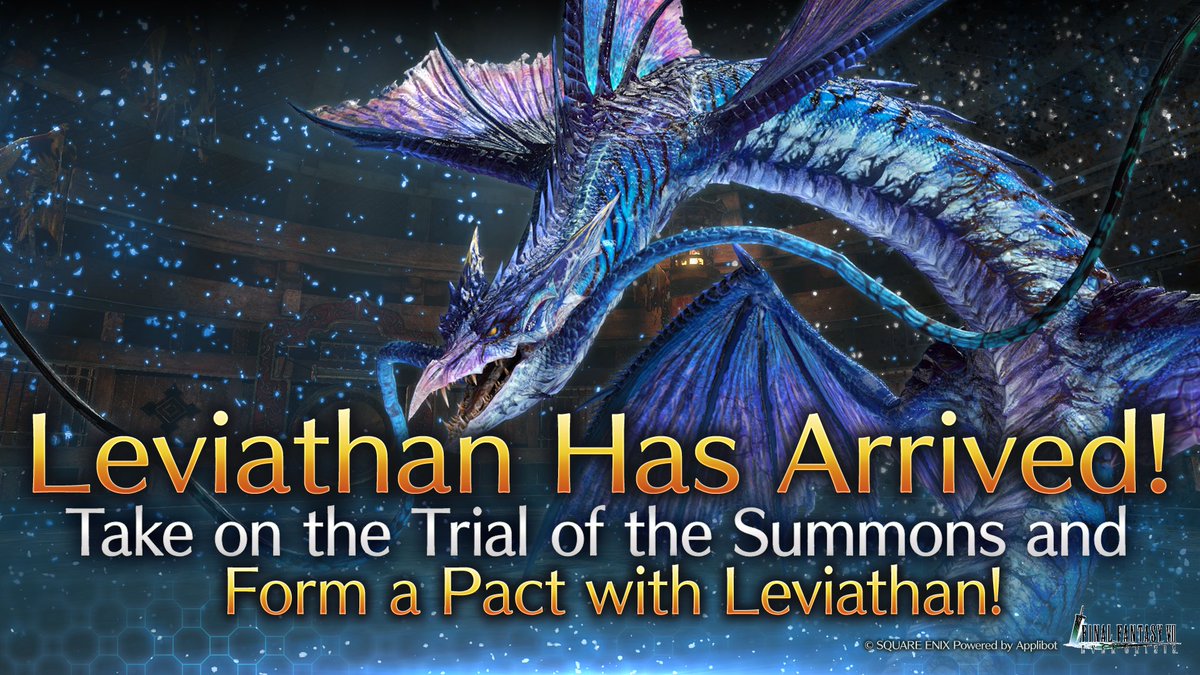 Summon Leviathan Arrives! Leviathan arrives in Summon Quests! Form a pact with Leviathan in Pact Missions! #FF7EC #FF7EverCrisis