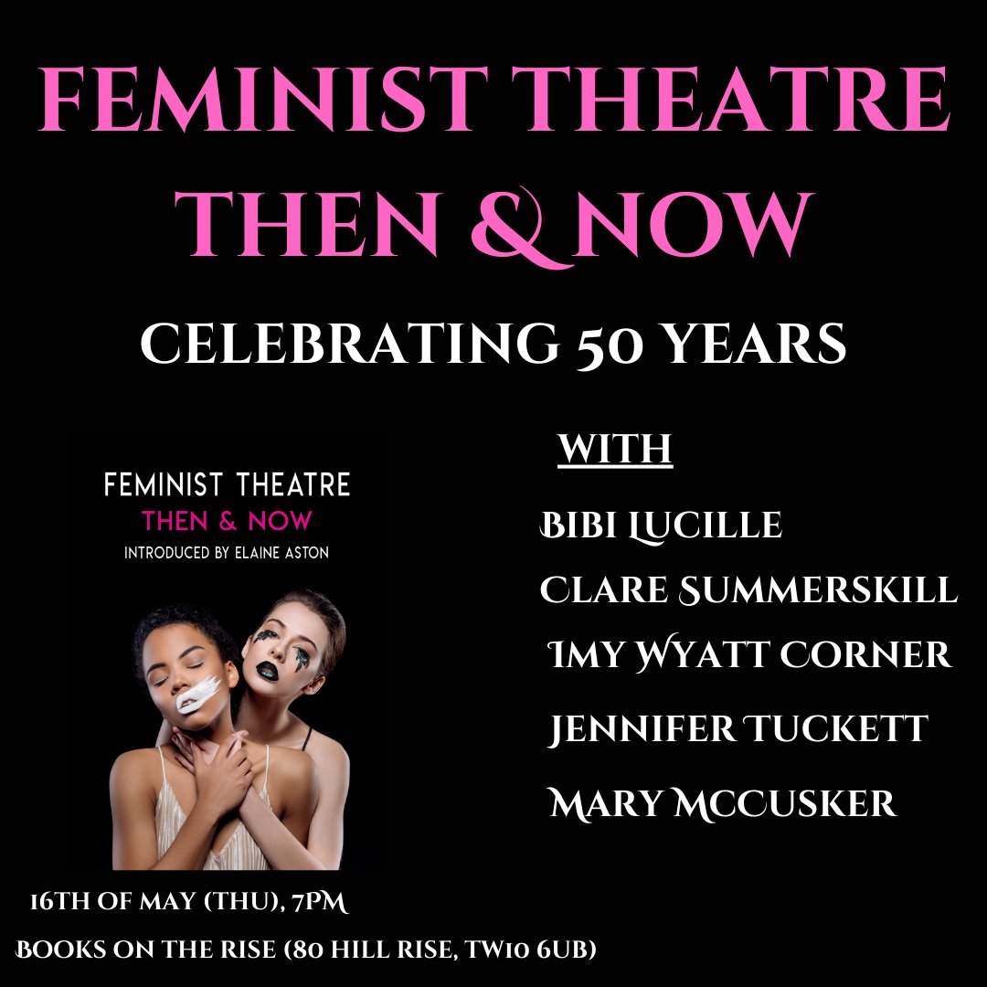 Join us on the 16th for the launch of'Feminist Theatre-Then and Now'at 7PM.Hear from women who have been fighting for opportunies and equality in an industry where race,gender,class and can be obstacles. buff.ly/3QYGqVp