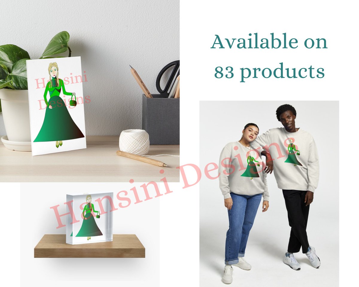 Haute Couture Art  My art is inspired by Maison Margiela Couture Spring 2024, depicting a graceful and elegant model in a green gown.  
Link to purchase: redbubble.com/shop/ap/157748…
.
#redbubble #glassskin #art #artwork #Paris2024 #France #USA #drawing #buyart #MetGala24 #Zendaya