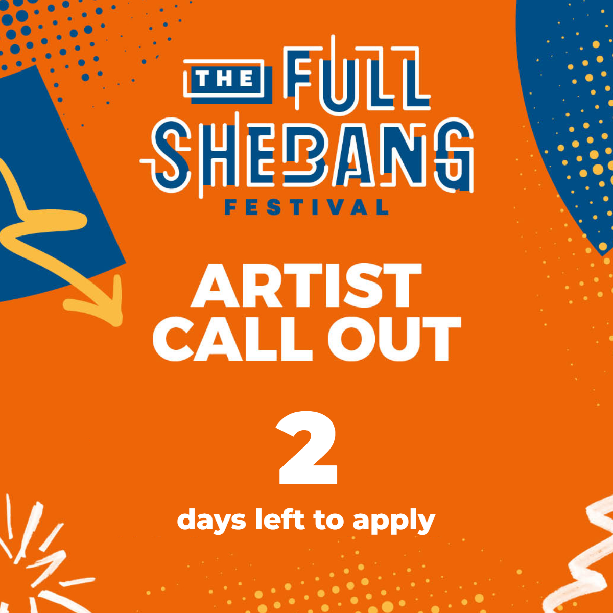 ⏰Just under 48 hours left to get applications in to be in with a chance of performing at #TheFullShebangFestival. #Ashfield & #Mansfield artists & performers be part of the Shebang magic. Apply by 10am THIS FRIDAY 10 May. 👉firstart.org.uk/shebangintrodu…