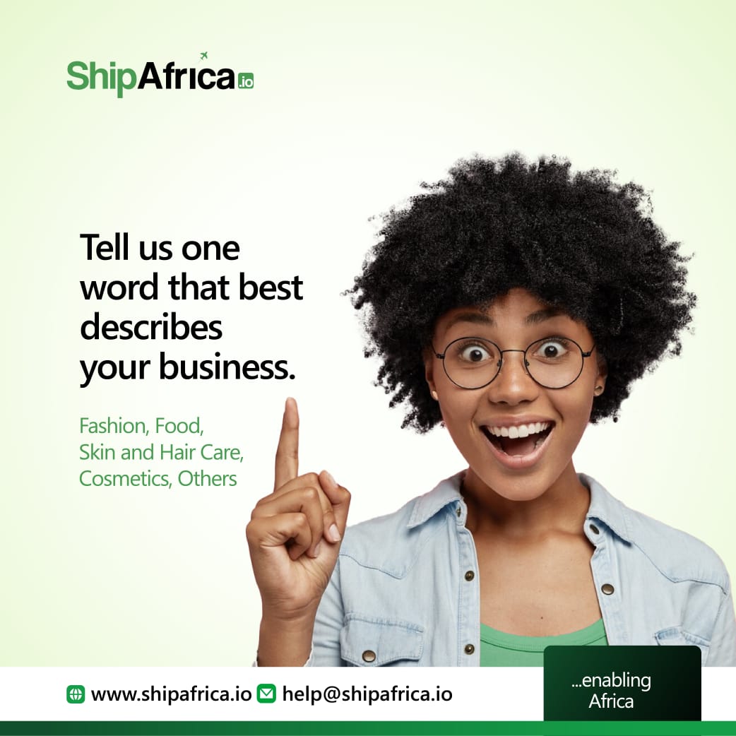 Let’s get to know each other better. Tell us one word that describes your business.

We’ll go first: LOGISTICS.

#smallbusinessowner #lagosbusiness #shipafrica #worldwideshipping 
#internationalshipping #womenbags #naijabusiness #logisticsinlagos #logisticscompany 
#nigerian