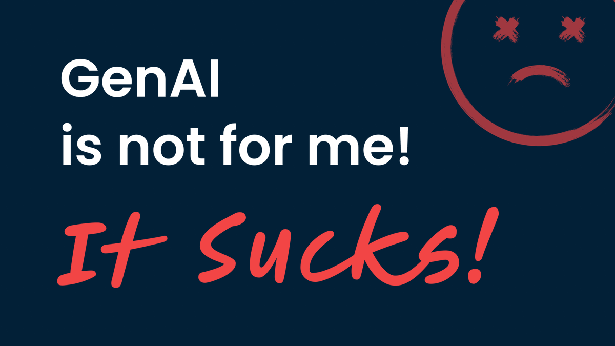 Gen-AI is not for me! It sucks!

linkedin.com/pulse/gen-ai-m…