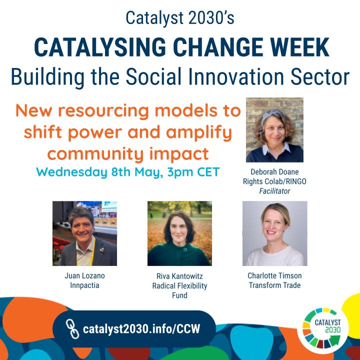 So, we want to #shiftthepower to communities, but where is the money? Business as usual isn't going to cut it.

Register now for TODAY's session at #CatalysingChangeWeek2024 to explore new resourcing models to shift power and amplify community impact

catalyst2030.net/events/new-res…