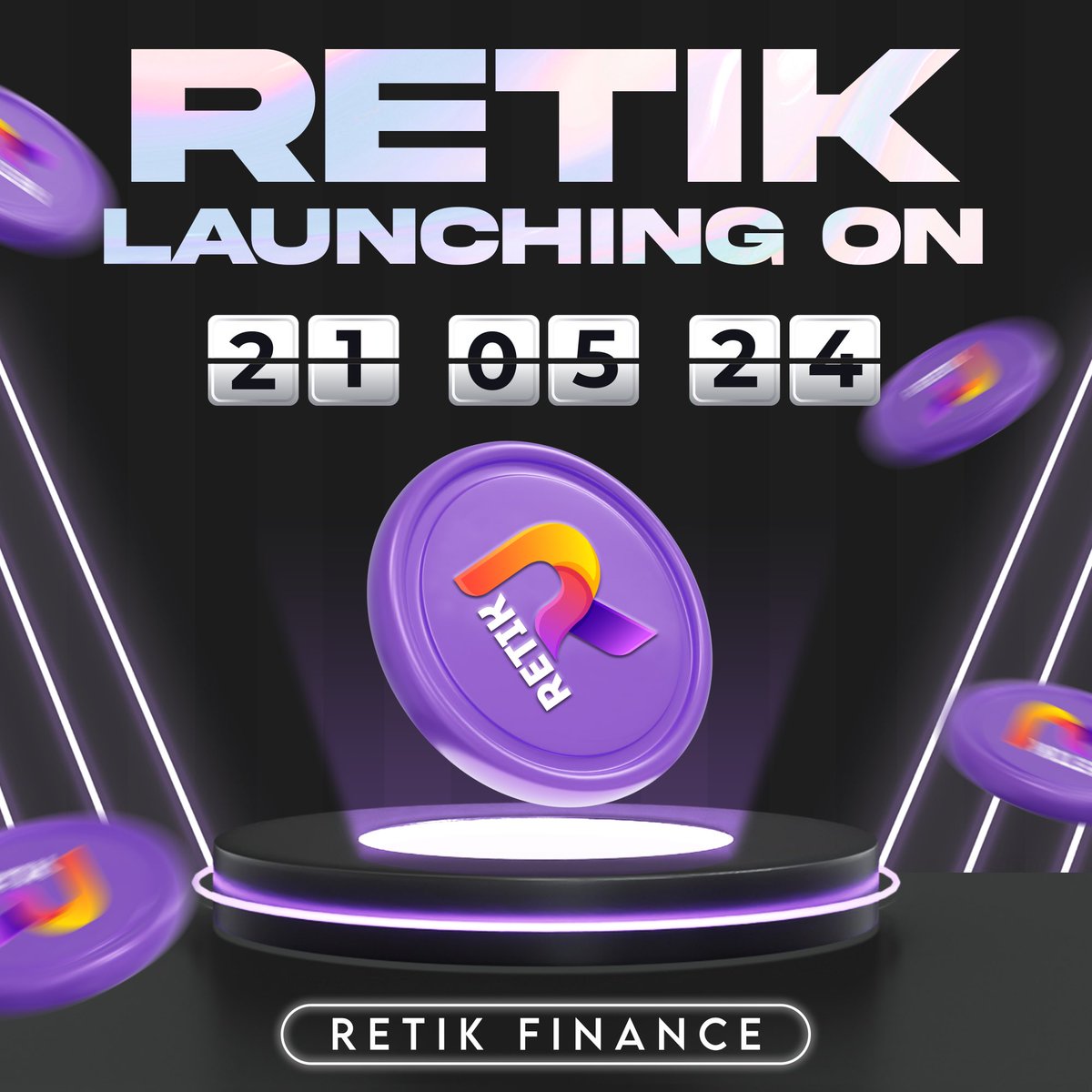 Brace yourselves for the crypto extravaganza! 🎉 😍 Retik Finance (RETIK)  is gearing up for its launch on May 21st, 2024, at 12pm UTC! Mark your  calendars as RETIK debuts on various