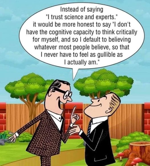 100% correct as well. So much for 'trust the Science' cult. #Science #covidscam #PfizerGate