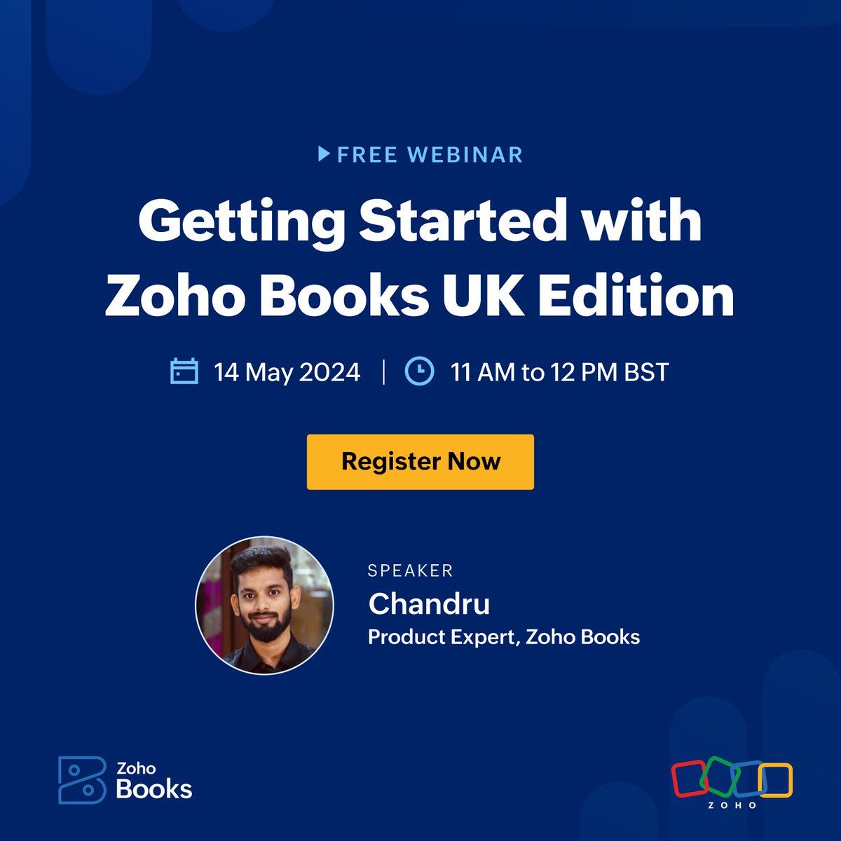 Hello UK!

Are you looking for a modern solution to streamline, accelerate, and improve your business accounting? Join our upcoming session to discover the solution you've been looking for!

Register now: zoho.to/Sxo

#WebinarAlert #UKBusiness