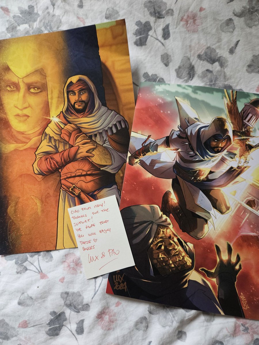 Thank you @ValeriaFavoccia and @isladelcocoink for these beautiful #AssassinsCreed Mirage artworks! 🥹❤️