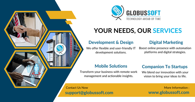 Get faster and more reliable innovative tech services for your business with Globussoft technology. 

Take possession of the newest tech solutions that redefine technology.

Visit Globussoft.Com Now!

#TechSolutions #techservices #Globussofttechnology #globussoft
