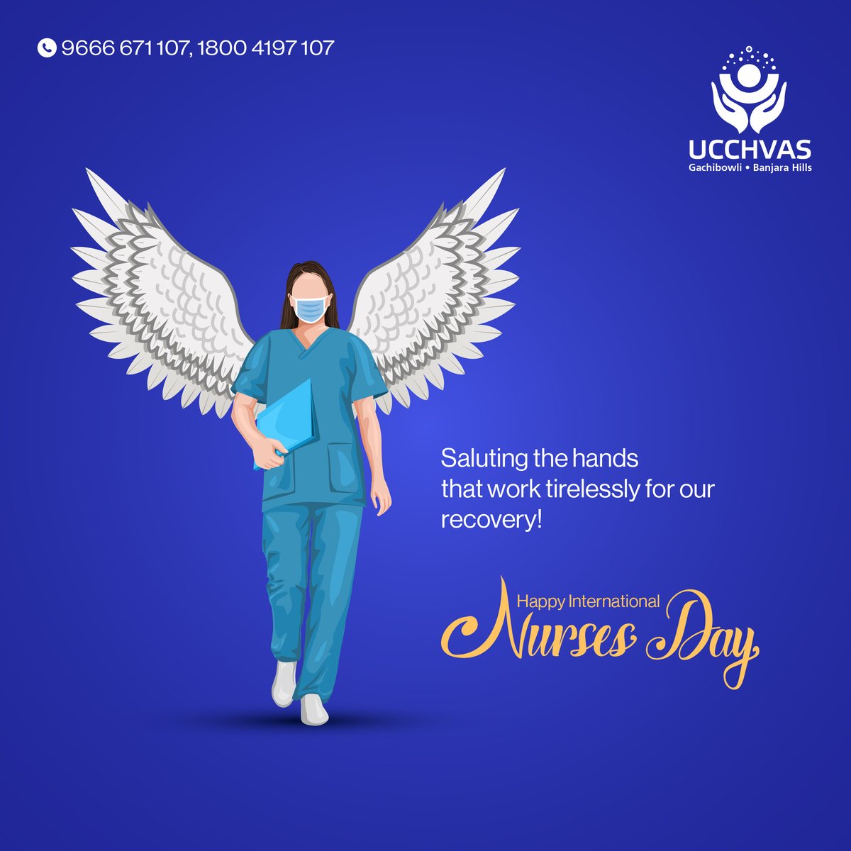 If you’ve ever come across a Nurse or a caregiver who has significantly impacted your life or recovery process, give them a shout out below!
We’re listening.

#InternationalNurseDay #Uchhvas #TransitionalCare #Rehabilitation #Therapy #Patients #Physio #Physiotherapist #Hyderabad
