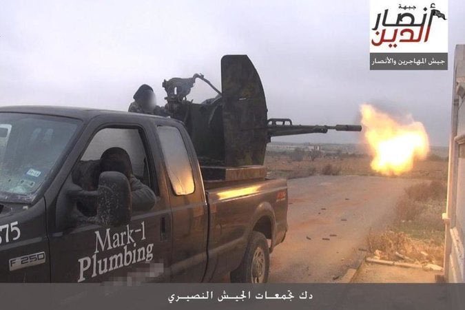 In 2015, a Texas plumber who sold his truck to a dealership found out that the decals were not removed when it ended up in the hands of ISIS.
