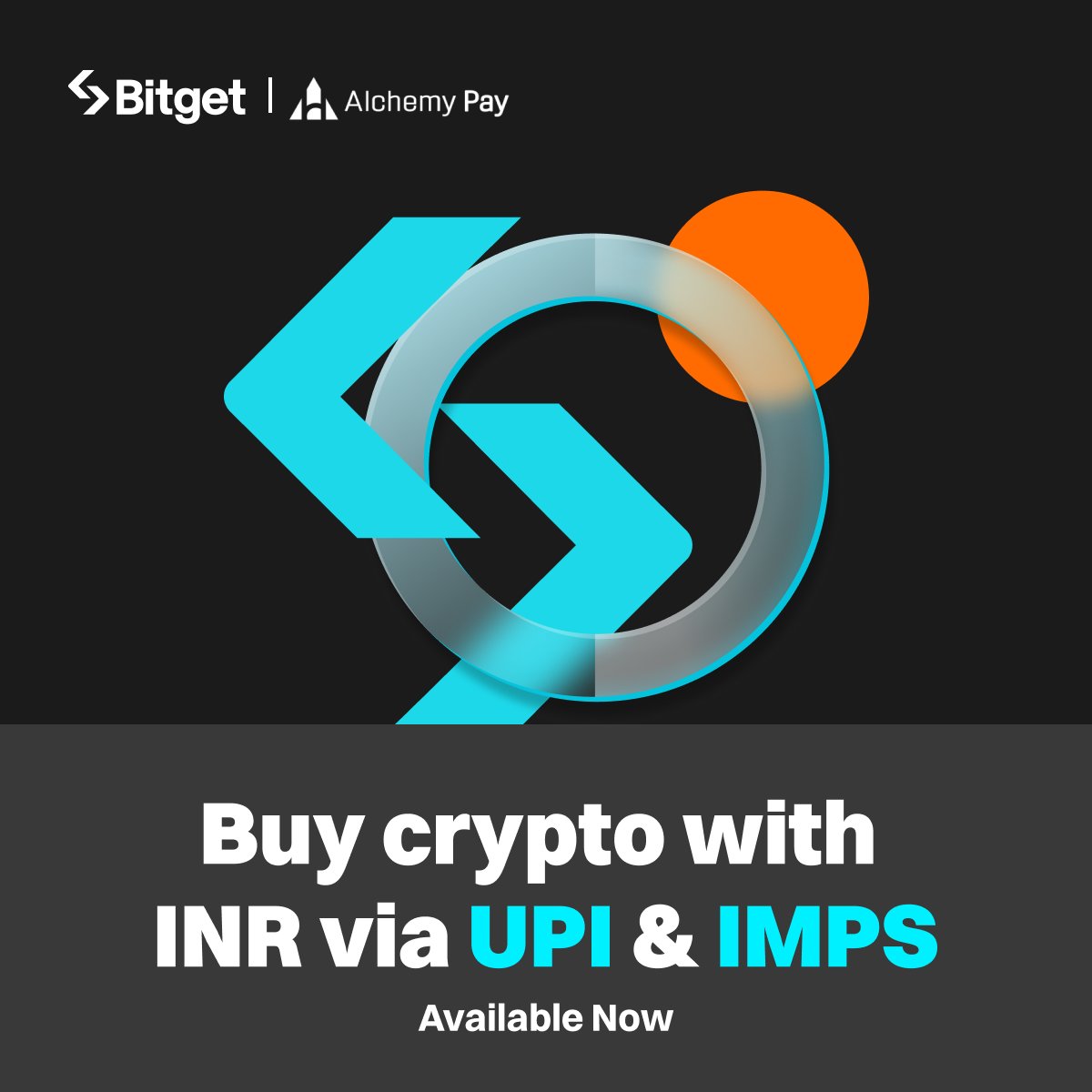 #Bitget and @AlchemyPay have joined forces to provide top-tier #crypto payment solutions for INR through UPI and IMPS (bank transfer)!

Buy crypto now 👉 bitget.com/support/articl…