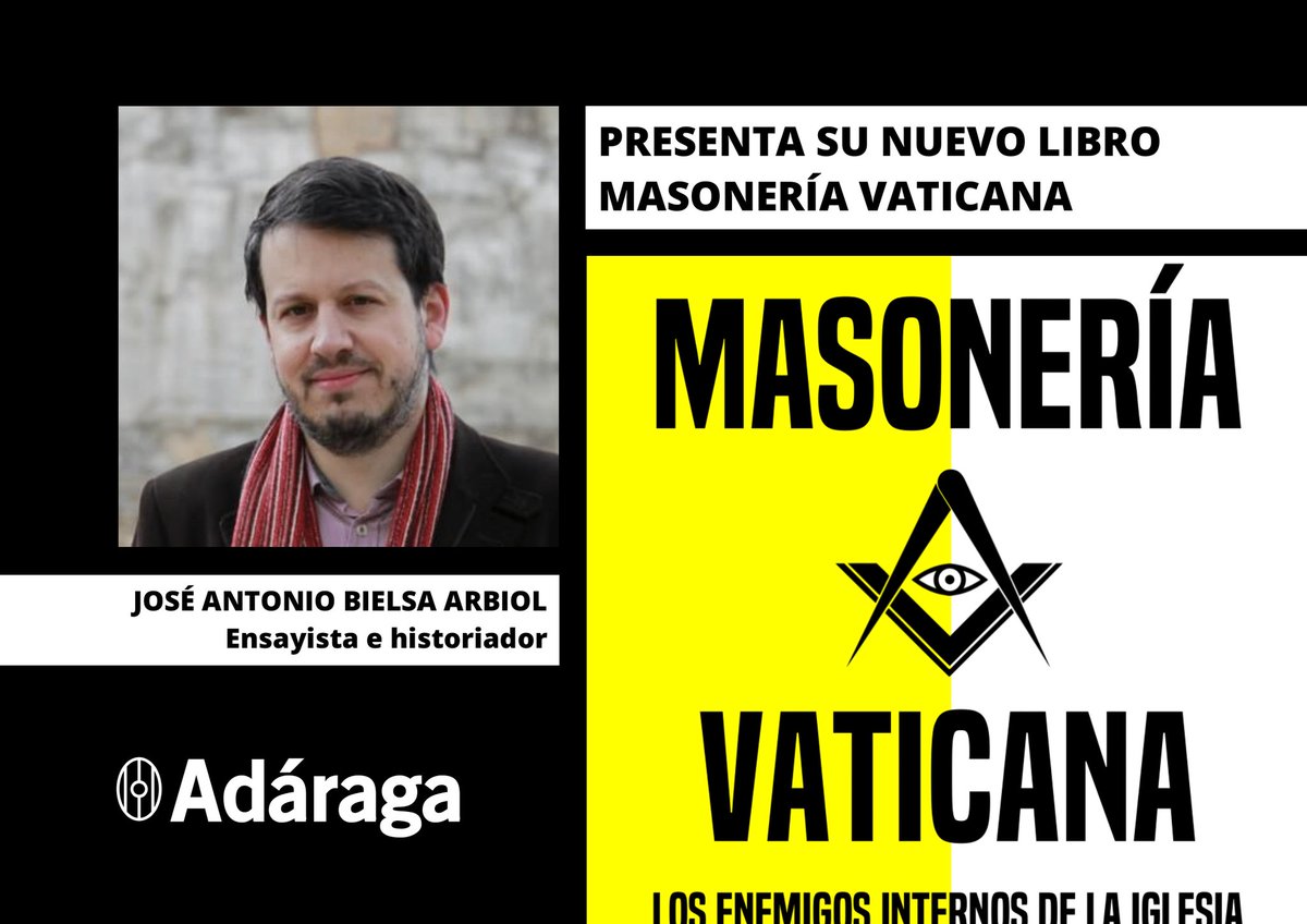 📚 Masonería vaticana: José Antonio Bielsa Arbiol presenta su nuevo libro 👉🏻 Leer más: adaraga.com/masoneria-vati… 📺 Ver en YouTube: youtu.be/Bm-oOdbZkuc?si… 🛒 Clicka aquí para comprar: letrasinquietas.com/masoneria-vati…