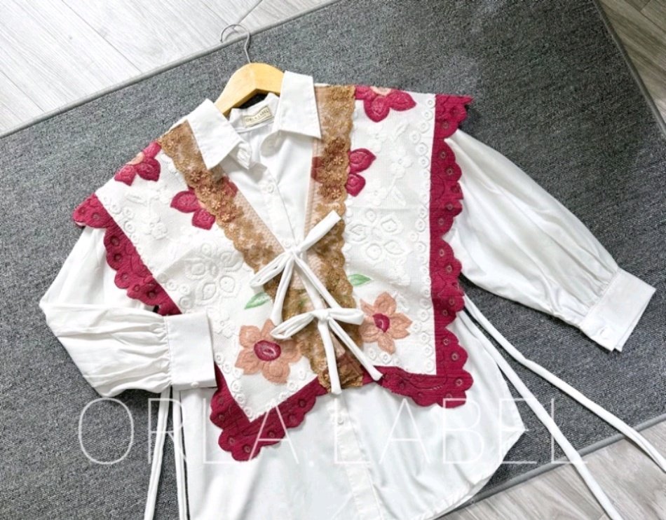 Outfit kondangan simpel ⋆𐙚⋆𐙚⋆𐙚

— atasan wanita / outer / organza / bordir / embroidered ࿐ ࿔*:･ﾟ