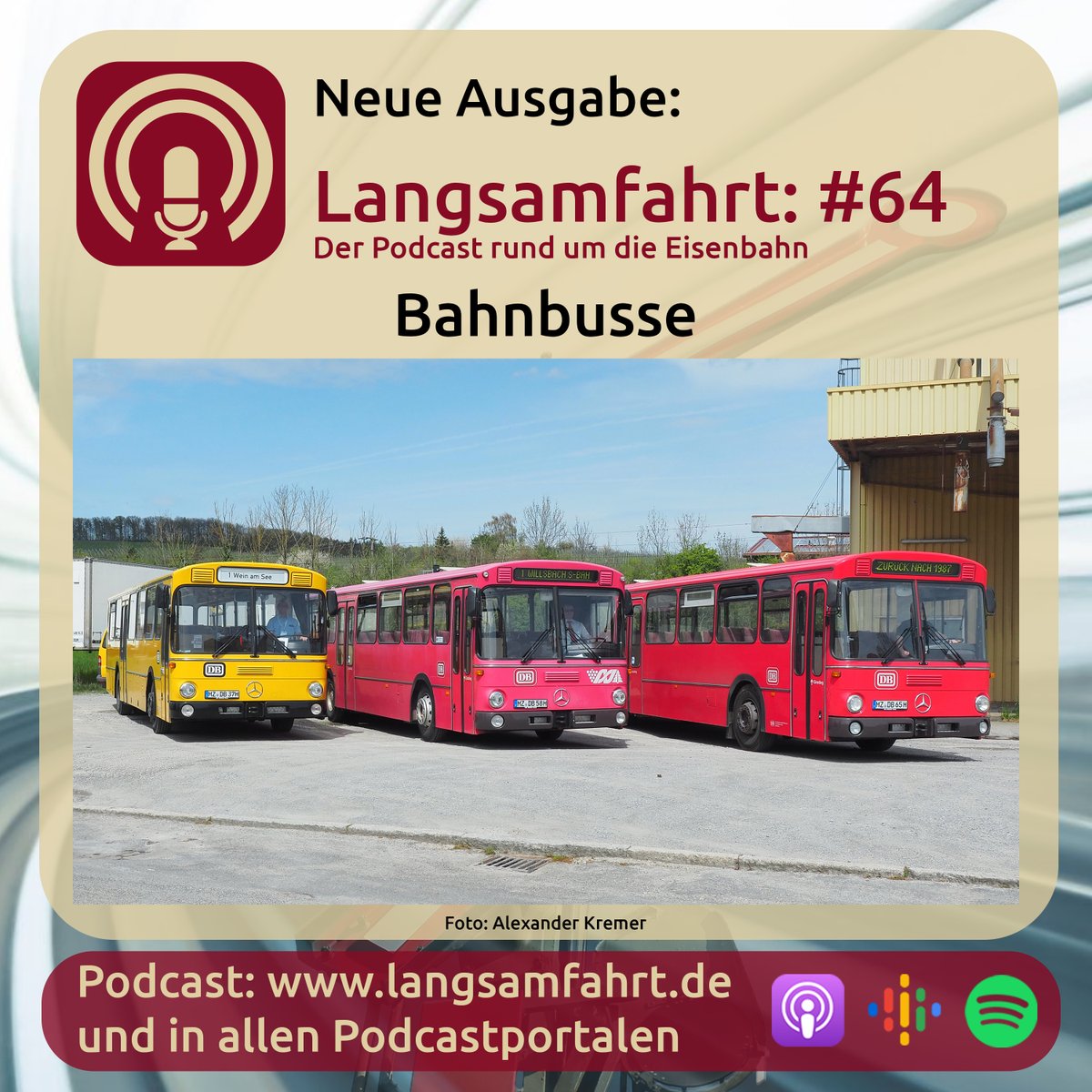 Was man heute als 'Überlandbusse' bezeichnet, waren früher die Bahnbusse. Die Bundesbahn betrieb, neben ihrem Bahnverkehr, auch diverse Buslinien. In der neuen Ausgabe geht es um Bahnbusse.

Podcast: langsamfahrt.de/64/

#bahn #podcast #bundesbahn #bahnbus