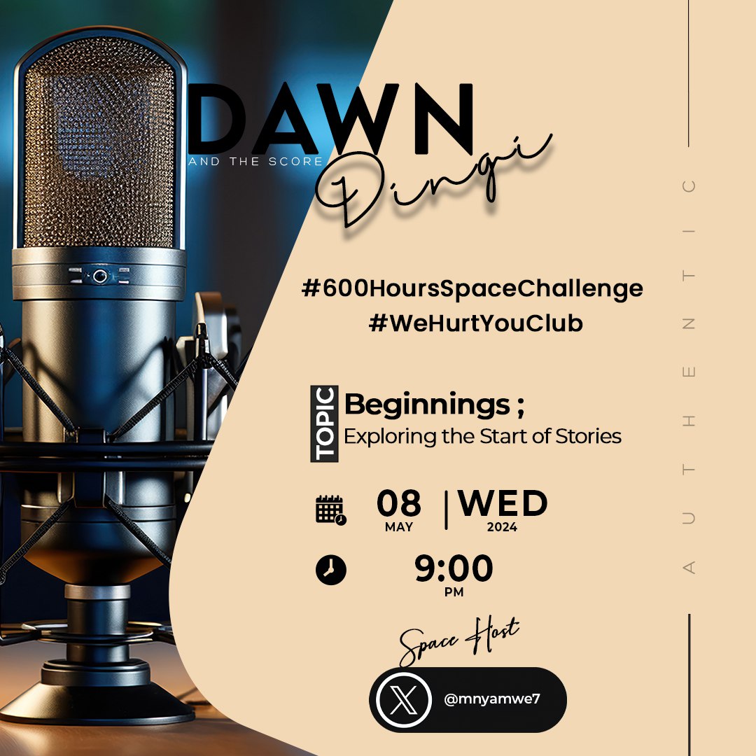 Where are you and the Story?? 
Come join me on the upcoming show, The Score, for open, honest conversations. 

#600HrSpaceChallenge
#WeHurtYouClub