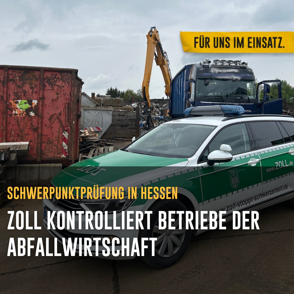 ♻️ 126 Einsatzkräfte der #FinanzkontrolleSchwarzarbeit haben in Nord-, Ost- und Mittelhessen Firmen der Schrott- und Abfallwirtschaft kontrolliert. 🔎 Insgesamt 415 Personen überprüft 👮 Eine Person festgenommen presseportal.de/blaulicht/pm/1… #HZAgießen #fürunsimEinsatz