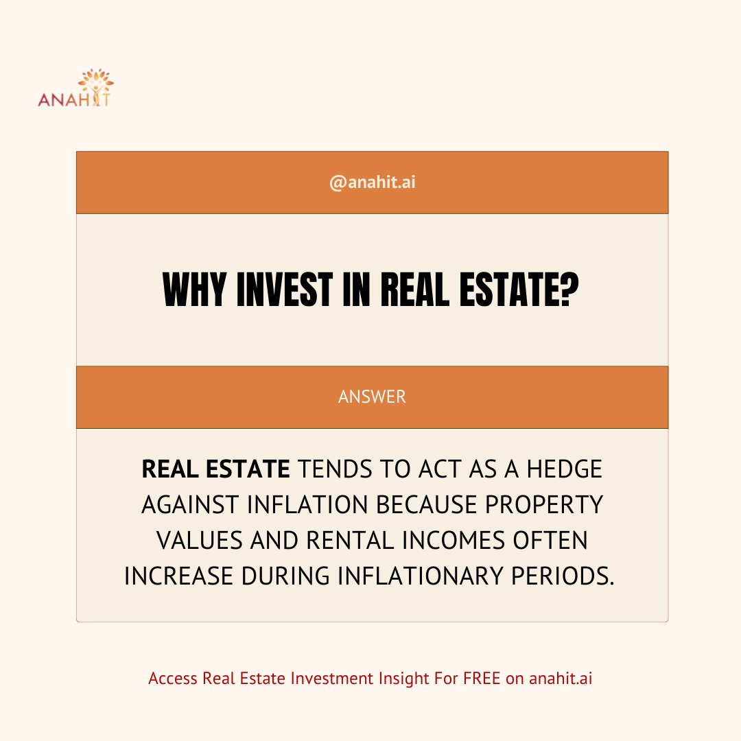 Navigate inflation's waves with the stability of real estate investments.

Gain invaluable insights for free on anahit.ai and strengthen your financial strategy. 🏡💰

#InflationHedge #RealEstateInvesting #SmartDecisions #EconomicIndicators #InvestmentStrategy