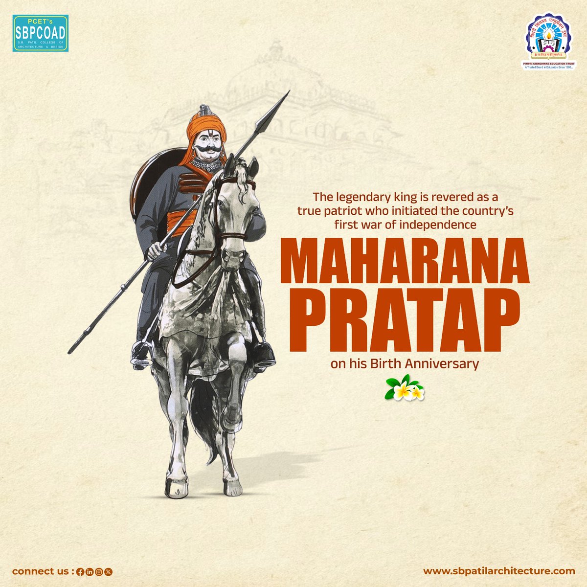 Happy Maharana Pratap Jayanti! Today, we commemorate the valiant spirit & indomitable courage of one of India's greatest warriors. Let's draw inspiration from his legacy of bravery, resilience, & dedication to the motherland. #maharanapratap #rajputana #rajput #rajasthan