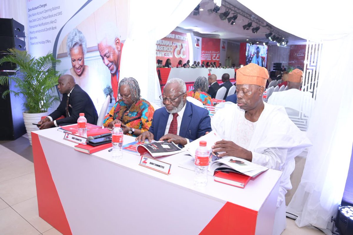 Grateful for the opportunity to connect with industry leaders and visionaries at Zenith Bank's AGM today! #ZenithAGM2024