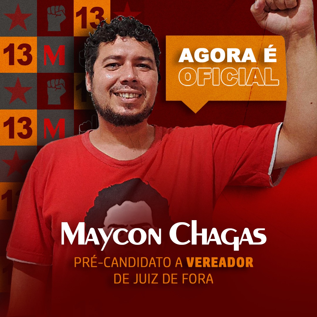 Com alegria e determinação, sou pré-candidato a vereador pelo Partido dos Trabalhadores de Juiz de Fora. Estou pronto para representar os trabalhadores com compromisso e dedicação. E conto com seu apoio e participação nessa caminhada. Vamos juntos nessa?