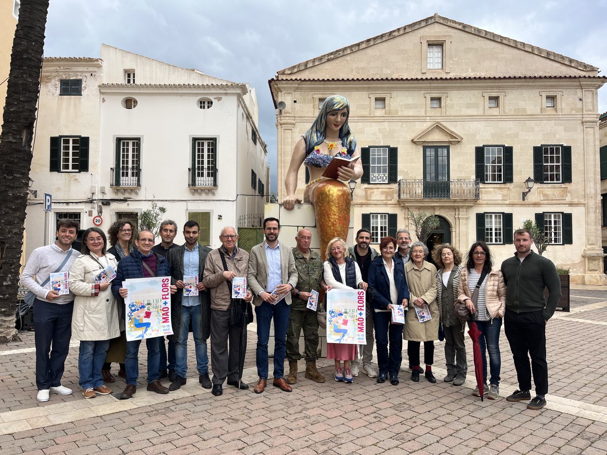 L’Ajuntament de Maó ha presentat, avui matí, el programa d’activitats de Maó+Flors 2024, que inclou una cinquantena d’actes que es duran a terme entre els dies 11 i 22 de maig, i, especialment, durant el cap de setmana dels dies 18 i el 19 de maig. ajmao.org/documents/docu…