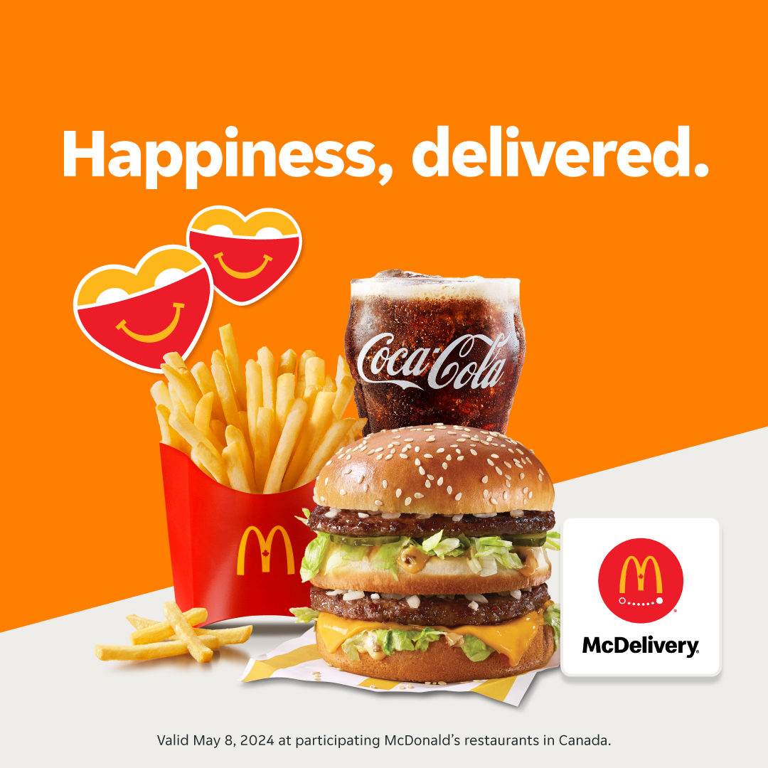 today only, celebrate McHappy Day®! order @McDonaldsCanada and help support local families 🍟