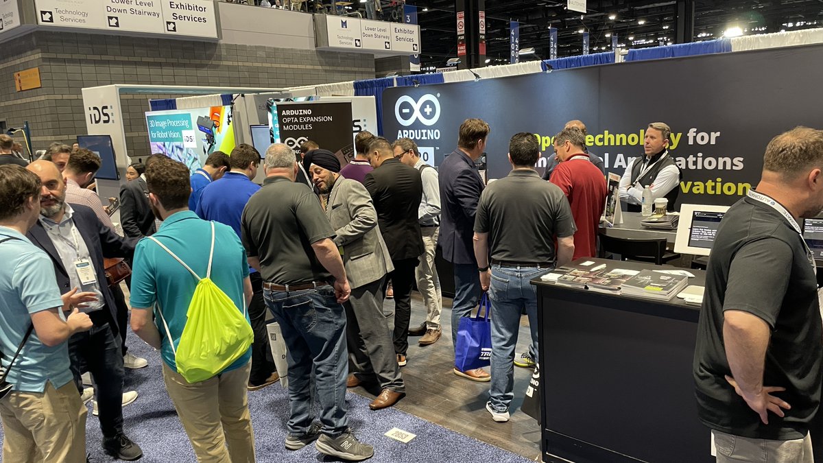 The booth has been hoppin' with Opta excitement all week at #Automate2024! Looking forward to another jam-packed day as we show off our latest solutions, including the new Opta Expansion Modules and PLC Starter Kit. Here's what else you can expect to see: blog.arduino.cc/2024/04/29/joi…