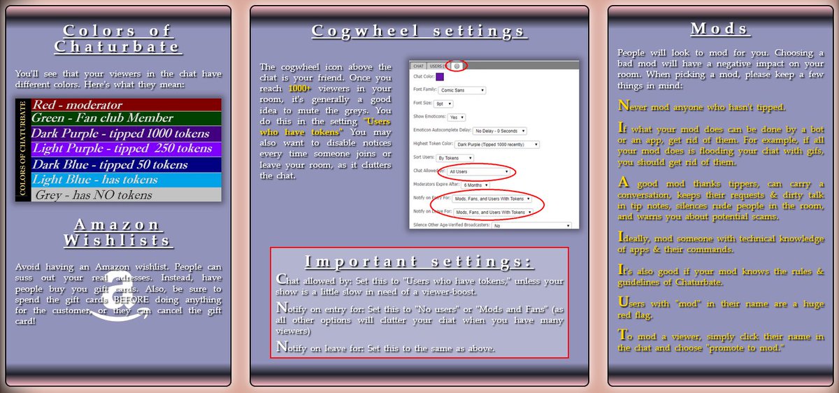 I made a new extensive beginner's guide for cammers! Link below. Please like &amp; share!

chaturbate.com/artfulcynic/