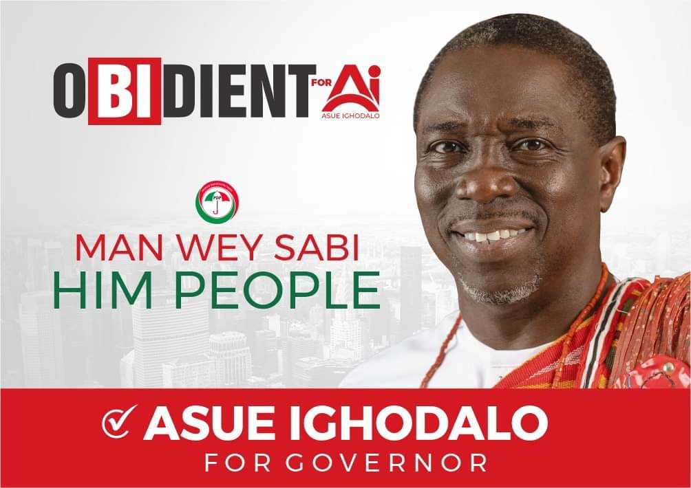 We are obedient to Asue Ighodalo because we believe he's the most competent and qualified candidate among others in the governorship race. Vote and support Asue Ighodalo for Governor of Edo State. 
#EGoDoAm 
#AsueIghodalo2024 
#Asuegodoam
