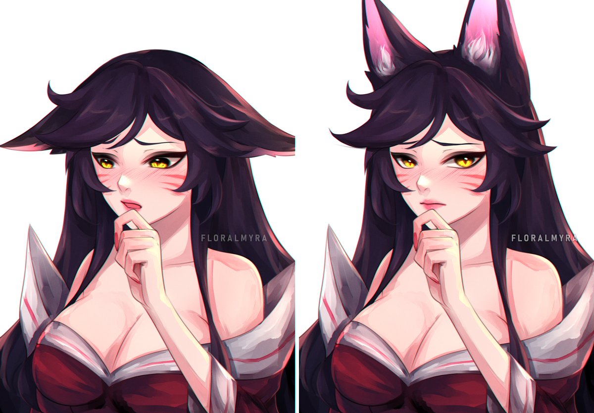 What did you say to make her blush? 😳❤️
#ahri #artoflegends #leagueoflegends