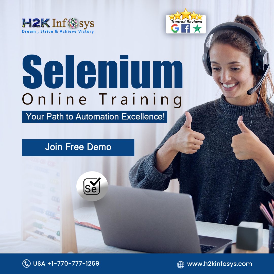 h2kinfosys's tweet image. Embrace automation testing and unlock new career opportunities with H2k Infosys Selenium online training! Master Selenium WebDriver, framework development, and advanced testing techniques.
Enroll: bit.ly/2Xp5dZK
#seleniumonlinetraining #automationtestinginselenium